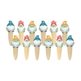 Whimsical Animal Gnome Garden Stake (Set of 12)