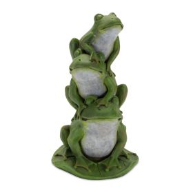 Stacking Garden Frog Statue 11.5"H