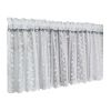 Vine Flower Lace Embroidery Half Curtain Short Curtain Partition Curtain Sheer Valance Tier Cafe Curtain,59x15 inch