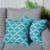 16.54" x 16.54" Set of 2 Patio Geometric Patterned Throw Pillows