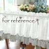 Semi Sheer Grey Grid Doorway Curtain Valance Half Curtain Bowknot Kitchen Short Curtain Tier cafe Curtain,59x15 inch