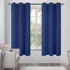 2 Panels Blackout Curtains for Bedroom 42x63 inch Navy Blue with Grommet Room Darkening Window Curtains Thermal Insulated Drapes