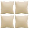 Throw Pillows 4 pcs Beige 23.6"x23.6" Fabric