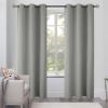 Blackout Curtains for Bedroom Pack of 2 Cool Silver Color 84 inch Long Blind Off Grommet Curtains Thick Black Out Window Screen No Light Drapes 42 x 8