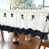 Semi-Sheer Navy Blue Door Curtain Valance Half Curtain Bowknot Kitchen Short Curtain Tier cafe Curtain,59x15 inch