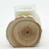 8.66'' L Brown Dual-Compartment Wooden Candle Holder