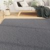 Washable Rug Soft Shaggy Anthracite 63"x90.6" Anti Slip