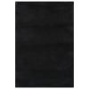 Washable Rug Soft Shaggy Black 63"x90.6" Anti Slip