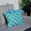 16.54" x 16.54" Set of 2 Patio Geometric Patterned Throw Pillows